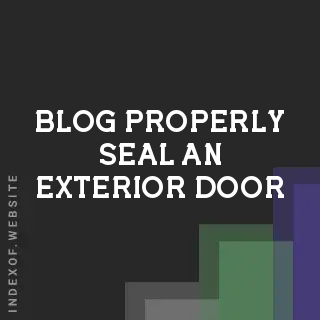 How to Properly Seal an Exterior Door with a Missing Bottom Weatherstrip | Logo - Indexof